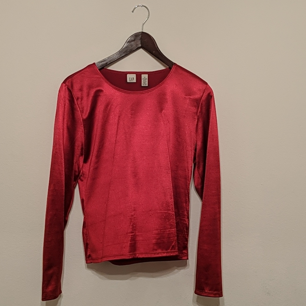 Gap shiny satin style shirt